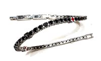Armband Zancan Herr Tennis in Stahl Spinello UHB159
